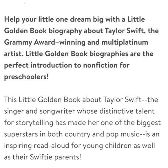 🎠 New Taylor Swift Little Golden Book - Picture 4 of 7